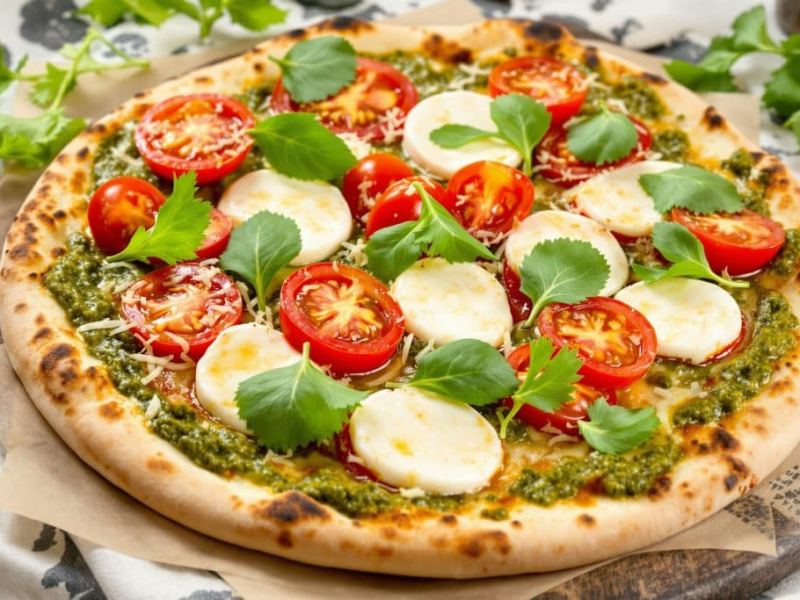 Pizza de Pesto