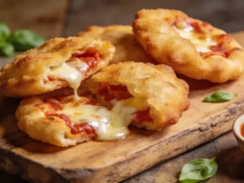 Pizza Rellena Frita