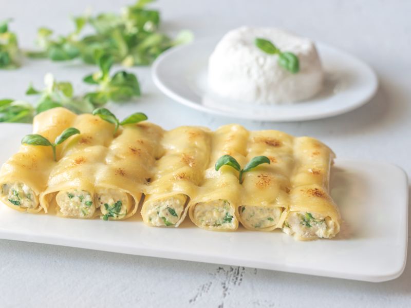 Canelones de ricota