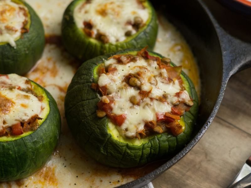 Zapallitos verdes rellenos
